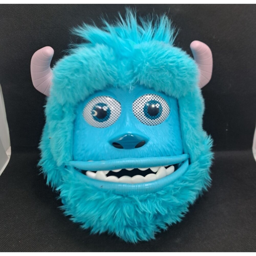 Monsters University Inc Blue Plush Fur Sulley Sully Mask Toy Disney Spin Master